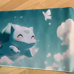 Bulbasaur Pokemon Rubber Playmat Play Mat For Tcg Trading Card Game - Image 3
