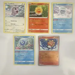 Castform Variants 5-Card Bundle Pokemon (1 reverse holo) - Image 1