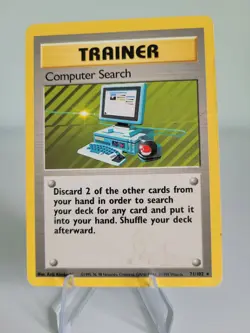 Pokemon Card, Computer Search Trainer, Base Set, 71/102 - Image 1