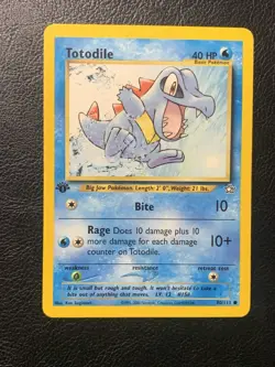 Totodile Neo Genesis 80/111 1st Edition Common Pokemon LP - Image 1