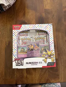 TCG Scarlet & Violet Alakazam EX Pokemon 151 Collection Sealed - Image 1