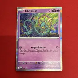 Pokemon Dhelmise Pitch Black STAFF Stamp promo #084 - Image 1