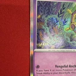 Pokemon Dhelmise Pitch Black STAFF Stamp promo #084 - Image 3