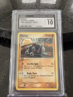 Pokemon TCG Phanpy POP Series 2 15/17 Common Regular English 2005 CGC 10 - Image 1