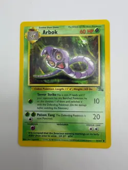 Pokemon Arbok 31/62 Fossil Set Uncommon Unlimited NM Nice! - Image 1