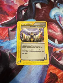 2003 Pokemon Desert Shaman Trainer 123/144 Skyridge Non Holo (LP-MP) - Image 1