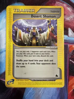 2003 Pokemon Desert Shaman Trainer 123/144 Skyridge Non Holo (LP-MP) - Image 2