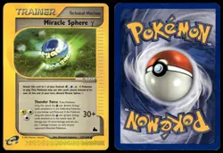 Miracle Sphere Gamma 131/144 Uncommon Skyridge Pokemon Moderately Played - Image 1