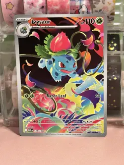 Ivysaur Illustration Rare 134/132 Near Mint Mega Evolution Pokemon TCG English - Image 1