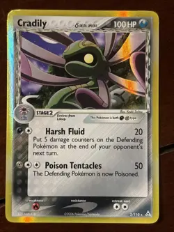 Pokemon EX Holon Phantoms Cradily 2/110 Reverse Holo Rare LP - Image 1