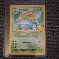 Pokemon TCG Venusaur Base Set Holo Rare Promo 15/102 EN, 25th Anniversary - Image 1