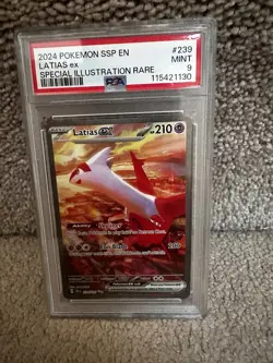 Pokemon Latias EX #239 Special Illustration Rare PSA 9 Surging Sparks - Image 1