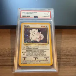 Pokemon 1999 Clefairy 5/102 Holo Base Set PSA 8 - Image 1