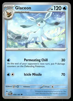 2024 Scarlet & Violet Series - Twilight Masquerade Glaceon Uncommon #54 - Image 1