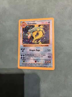 Pokemon Gyarados Holo Shadowless Rare TCG Base Set - Image 1