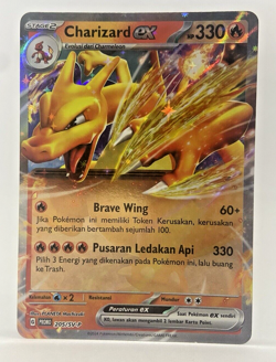 Special Pokemon TCG Indonesia Charizard Promo Reverse Holo 205/SV-P NM - Image 1