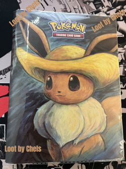 Eevee Pokemon TCG Card Binder Straw Hat Van Gogh 4 Pocket Portfolio US Backorder - Image 1