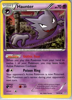 Haunter 34/83 Non Holo Generations - Pokemon Card - NM - Image 1