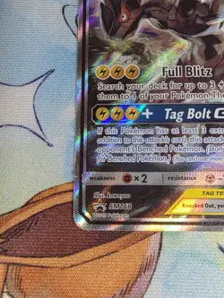 Pikachu and Zekrom GX Tag Team SM168 Damaged Promo - Image 5