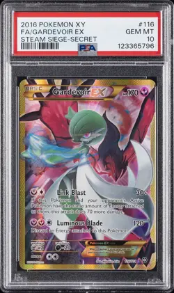 2016 POKEMON XY STEAM SIEGE SECRET #116 FULL ART/GARDEVOIR EX PSA 10 - Image 1
