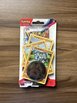 Pokemon TCG Scarlet Violet Premium Checklane Blister Pack - machop Promo Card - Image 1