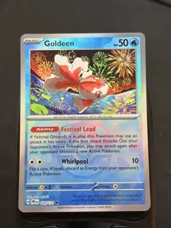 Goldeen (Master Ball Pattern) 020/131 Holo Prismatic Evolutions Pokemon Holo NM - Image 1