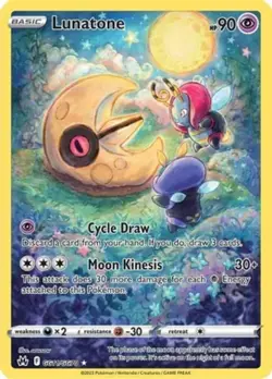 Lunatone - GG11/GG70 - Holo Rare DMG, English Pokemon Crown Zenith - Image 1