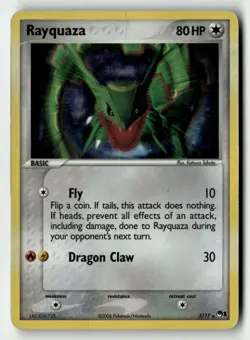 Rayquaza - POP Series 1 (POP) 3/17 Holo Pokemon Creases - Image 1