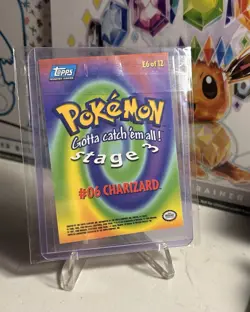 Charizard #06 E6 of 12 Topps 1999 Black Logo Pokemon Trading Cards - Image 2