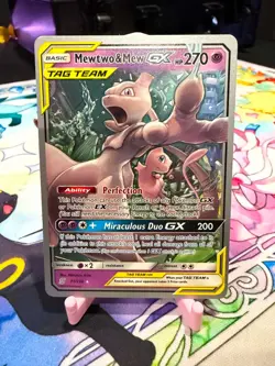 2019 Pokemon TCG Mewtwo & Mew GX Tag Team 71/236 World Championships NM - Image 1