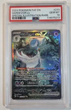 Pokemon 2024 SV: Paldean Fates Gardevoir ex 233/091 SIR PSA 10 English - Image 1