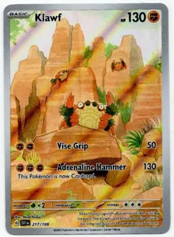 Klawf #217/198 - Scarlet & Violet Base Set Illustration Rare Pokemon - NM - Image 1