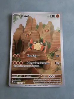 Pokemon TCG Klawf Scarlet & Violet Full Art Illustration Rare 217/198 NM/M - Image 1