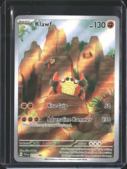 Klawf 217/198 Illustration Rare Scarlet & Violet Pokemon NM/M - Image 1