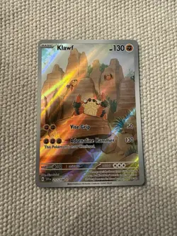 Klawf 217/198 Scarlet & Violet Base NM Illustration Rare Pokemon TCG - Image 1
