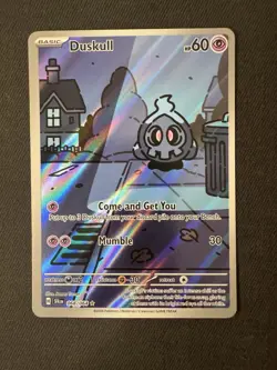 Pokemon TCG Shrouded Fable Duskull Card 068/064 Illustration Rare Nm - Image 1