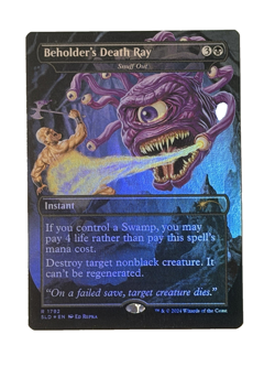 Beholder's Death Ray - Snuff Out, Foil, Secret Lair, Magic MTG - Image 1