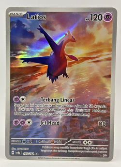 Pokemon TCG Indonesia - Latios 195/182 - Full Art Illustration Rare Holo NM - Image 1