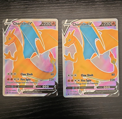 Pokemon Charizard V SWSH050 Promo LOT OF 2 Full Art Holo Champion's Path NM - Image 1