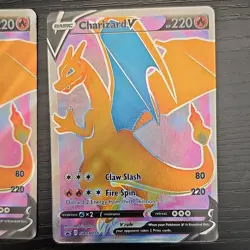 Pokemon Charizard V SWSH050 Promo LOT OF 2 Full Art Holo Champion's Path NM - Image 3
