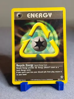 Recycle Energy 105/111 Rare Neo Genesis Pokemon Unlimited Moderately Played - Image 1