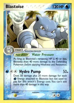 Blastoise 14/100 Rare Crystal Guardians Pokemon Lightly Played - Image 1