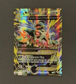 Pokemon TCG M Tyranitar EX Mega EX Full Art Holo Ultra Rare 92/98 2015 - Image 1