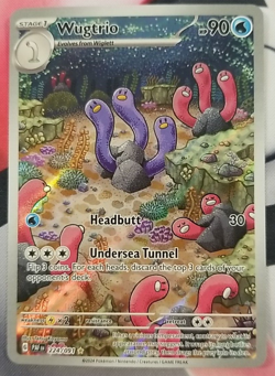 Pokemon Card Wugtrio 224/091 Paldean Fates Illustration Art - Image 1