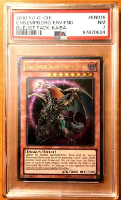 Yugioh Chaos Emperor Dragon, Envoy of the End - 2010 Ultimate Rare - PSA 7 NM - Image 1