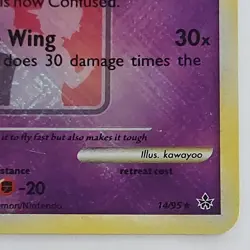 Pokemon Crobat Crosshatch Holo League Promo Unleashed 14/95 Near Mint - Image 3
