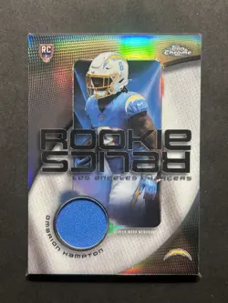 2025 Topps Chrome #RR-OH Omarion Hampton Rookie Relics - Image 1