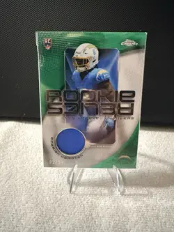 2025 Topps Chrome - Rookie Relics Omarion Hampton #RR-OH Green Refractor /99... - Image 1