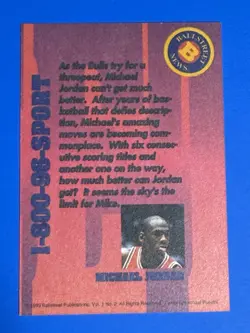 1992 Promo Ballstreet MICHAEL JORDAN Chicago Bulls (B) - Image 4