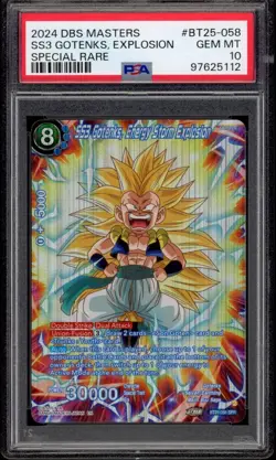 Dragon Ball Super Masters Legend SS3 Gotenks Energy Storm SPR BT25 PSA 10 - Image 1